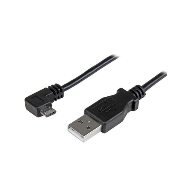 StarTech.com - Cable de 1m Micro USB con conector acodado a la derecha - Cable de Carga y Sincronización