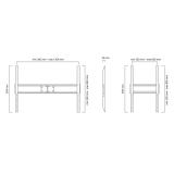Neomounts - LFD-W1500 Soporte de pared para TV 60-100" - fijo - horizontal y vertical