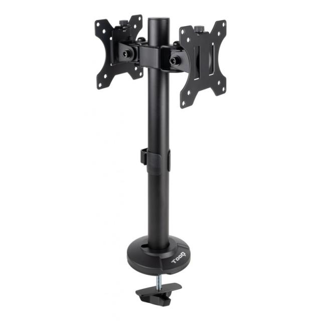 TooQ - Soporte de Mesa para 2 Pantallas 17"-32", Negro - DB1132TN-B