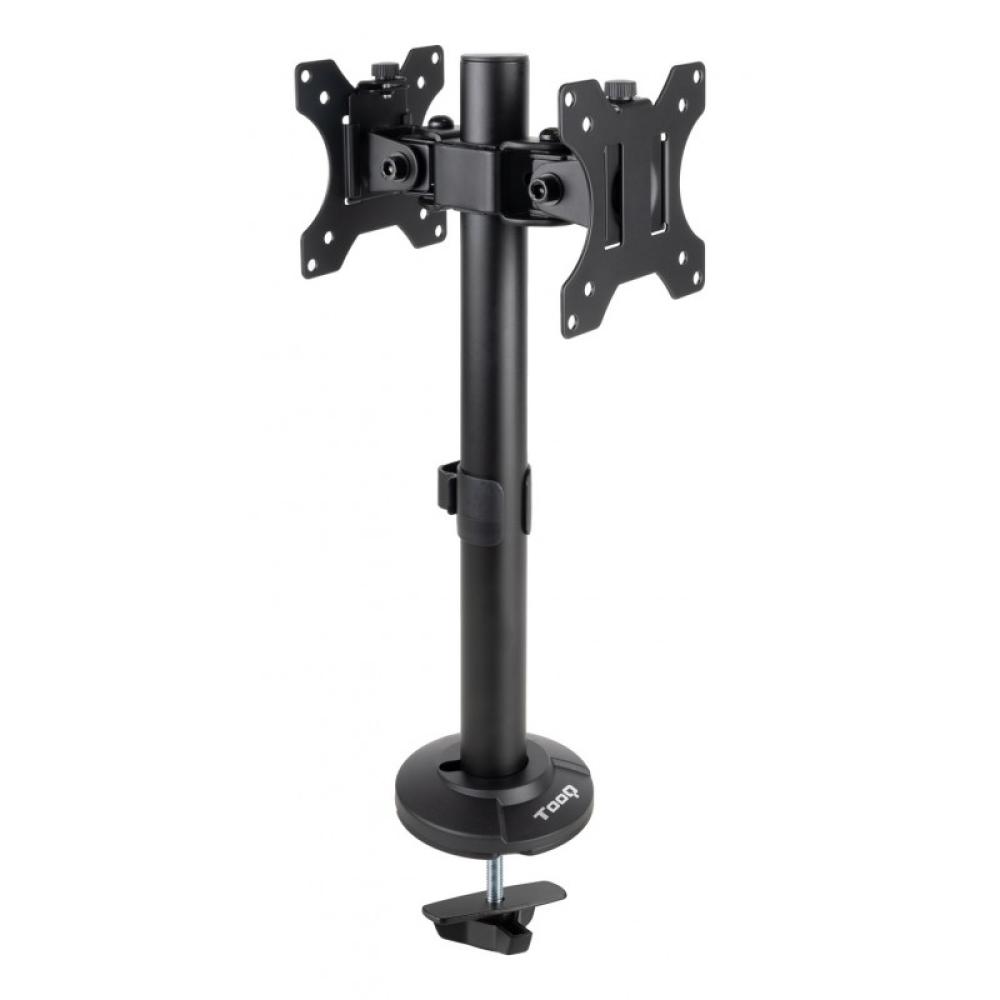 TooQ - Soporte de Mesa para 2 Pantallas 17"-32", Negro - DB1132TN-B