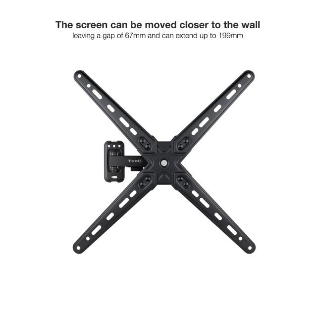 TooQ - LP1355TN-B soporte para TV 139,7 cm (55") Negro