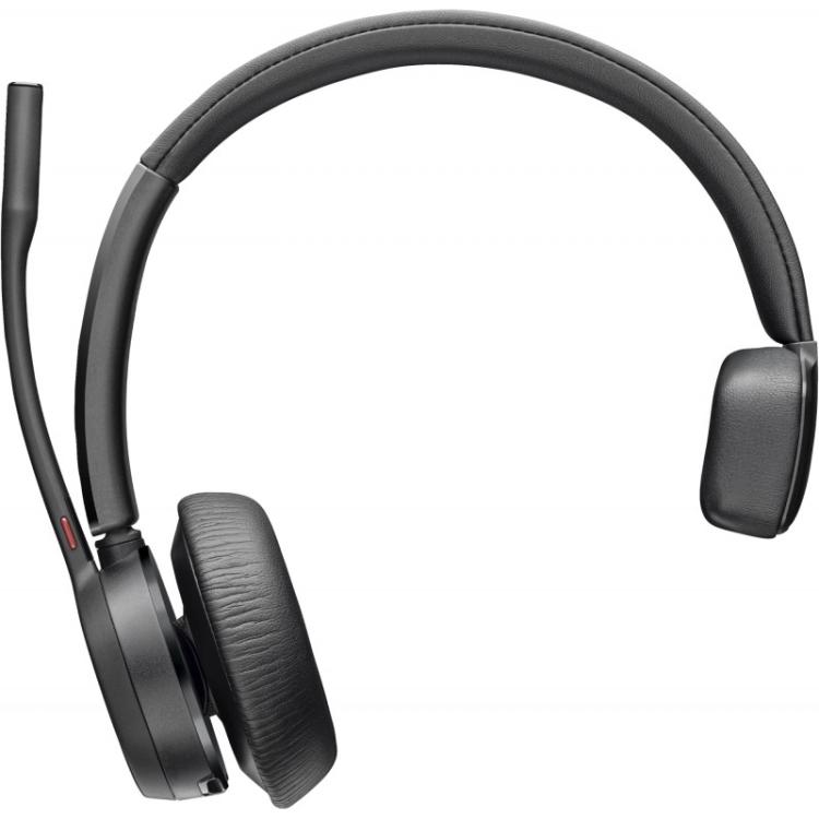 HP Poly - Auriculares Poly Voyager 4310-M USB-C con certificación para Microsoft Teams + llave BT700 + soporte de carga