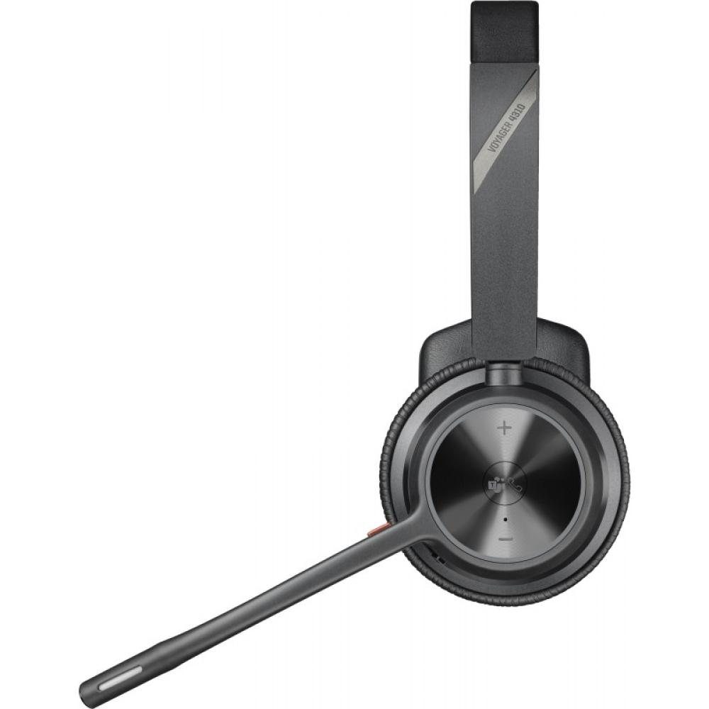 HP Poly - Auriculares Poly Voyager 4310-M USB-C con certificación para Microsoft Teams + llave BT700 + soporte de carga
