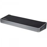 StarTech.com - Docking Station USB 3.0 2x DisplayPort y HDMI 4K para 3 Monitores - Hub 5x USB-A (1x Fast Charge) - Audio de 3,5m