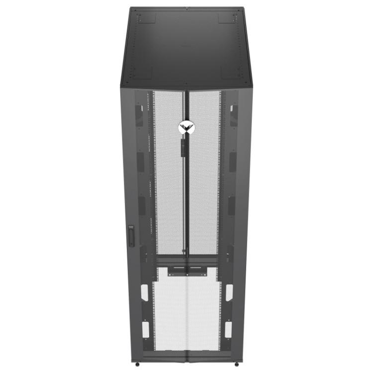 Vertiv - VR3357 armario rack 48U Rack o bastidor independiente Negro, Transparente