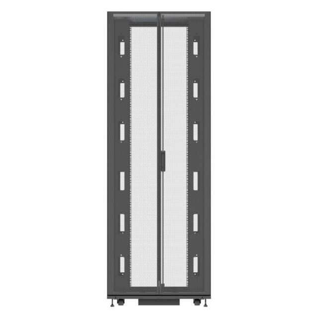 Vertiv - VR3357 armario rack 48U Rack o bastidor independiente Negro, Transparente
