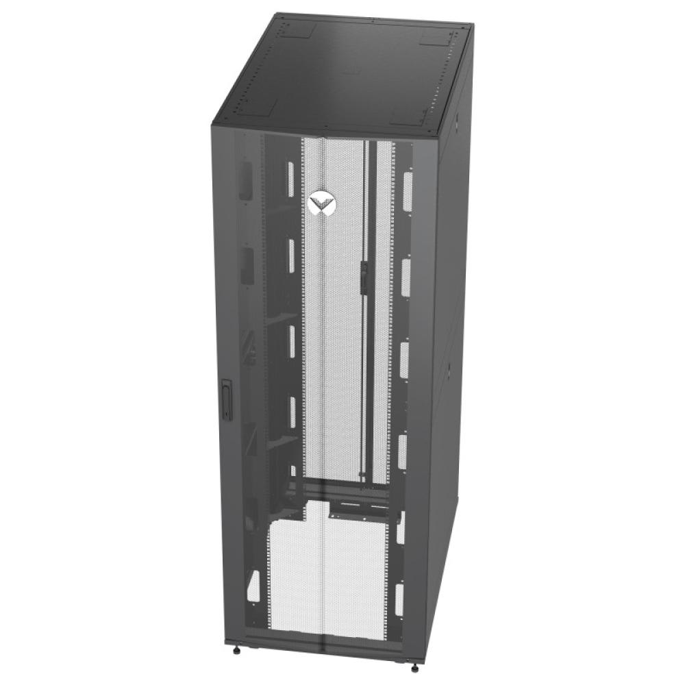 Vertiv - VR3357 armario rack 48U Rack o bastidor independiente Negro, Transparente