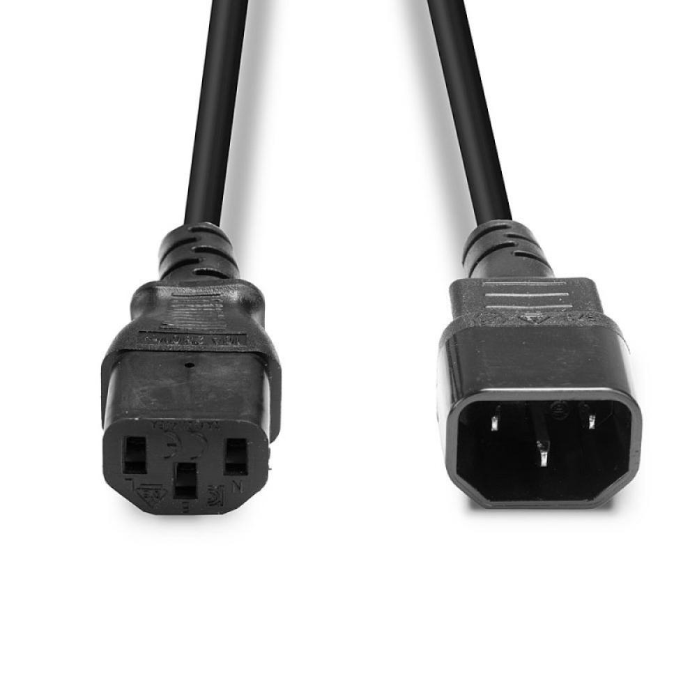 Lindy - 30321 cable de transmisión Negro 1 m C14 acoplador C13 acoplador