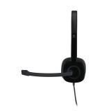 Logitech - 981-000589 auricular y casco Auriculares Alámbrico Diadema Oficina/Centro de llamadas Negro