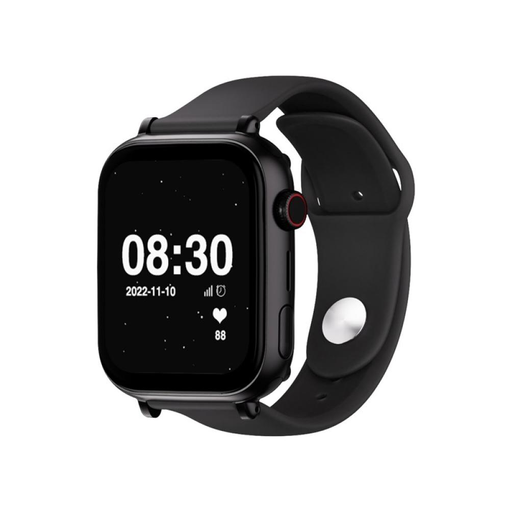 SaveFamily - Correa Recambio Silicona Negra Compatible con los modelos SaveWatch + Senior Enjoy Superior