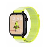 SaveFamily - Correa Recambio Tela Amarillo Fluor Compatible con los modelos SaveWatch + Senior Enjoy Superior
