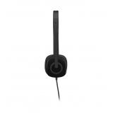Logitech - 981-000589 auricular y casco Auriculares Alámbrico Diadema Oficina/Centro de llamadas Negro