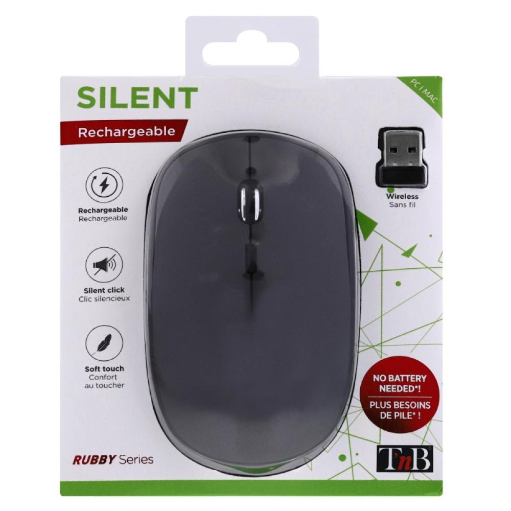 T''nB - RUBBY ratón Oficina Ambidextro RF inalámbrico 1600 DPI