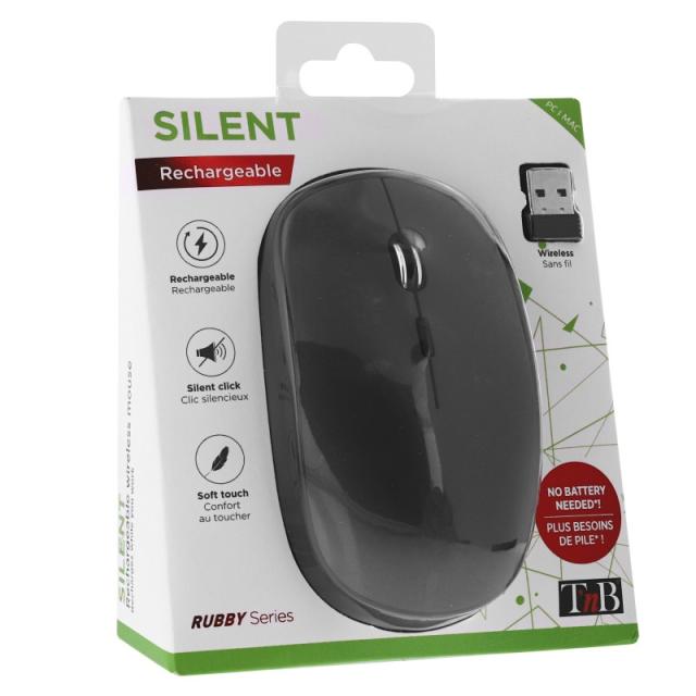 T''nB - RUBBY ratón Oficina Ambidextro RF inalámbrico 1600 DPI