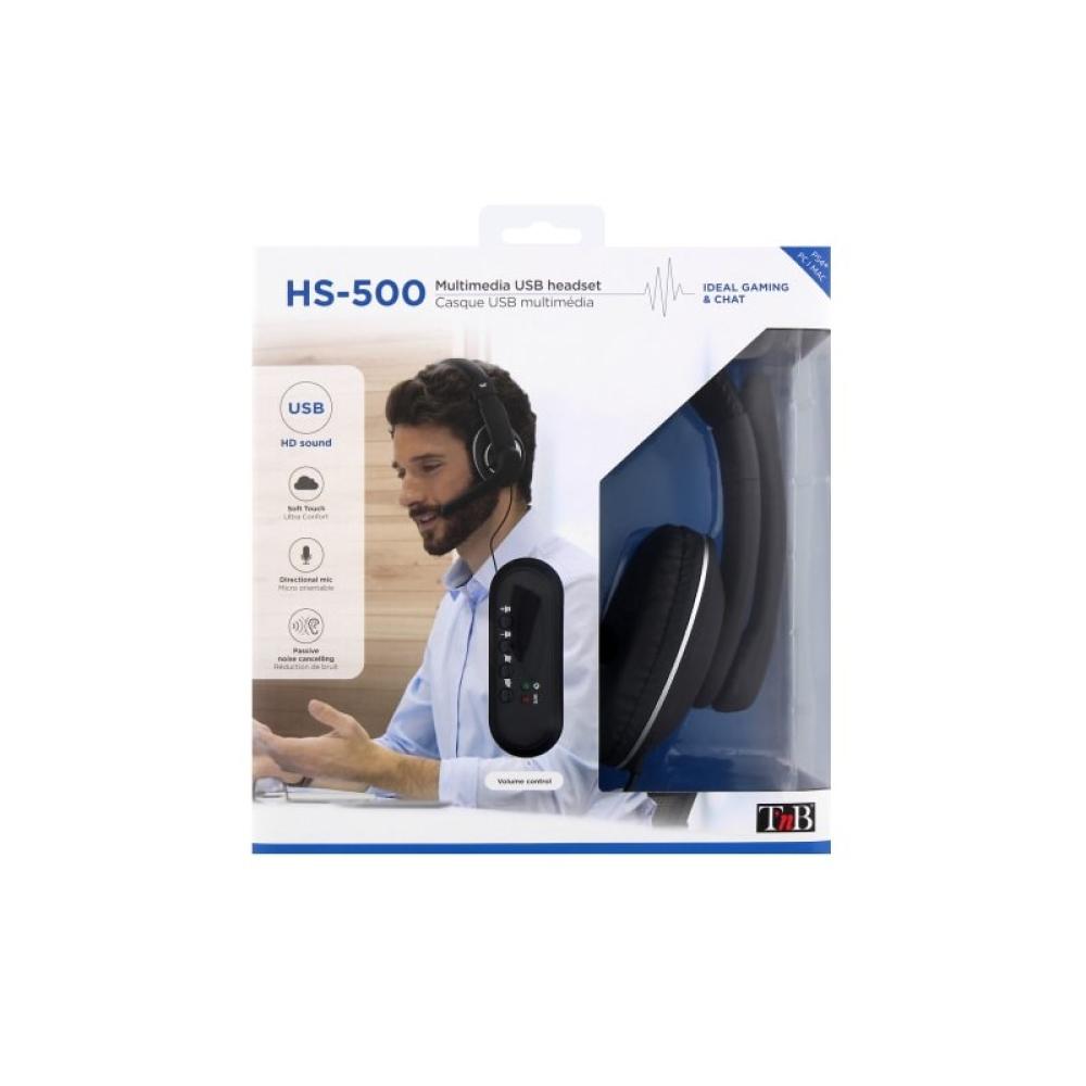 T''nB - HS-500 Auriculares Alámbrico Diadema Llamadas/Música