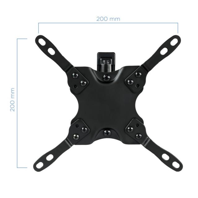 TooQ - LP2142TNL-B soporte para TV 106,7 cm (42") Negro