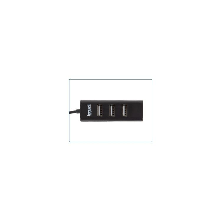 iggual - Hub USB 2.0 x 4 puertos HUB-A-4p