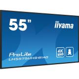 iiyama - LH5575UHS-B1AG pantalla de señalización Pantalla plana para señalización digital 138,7 cm (54.6") LCD Wifi 500 cd / m²