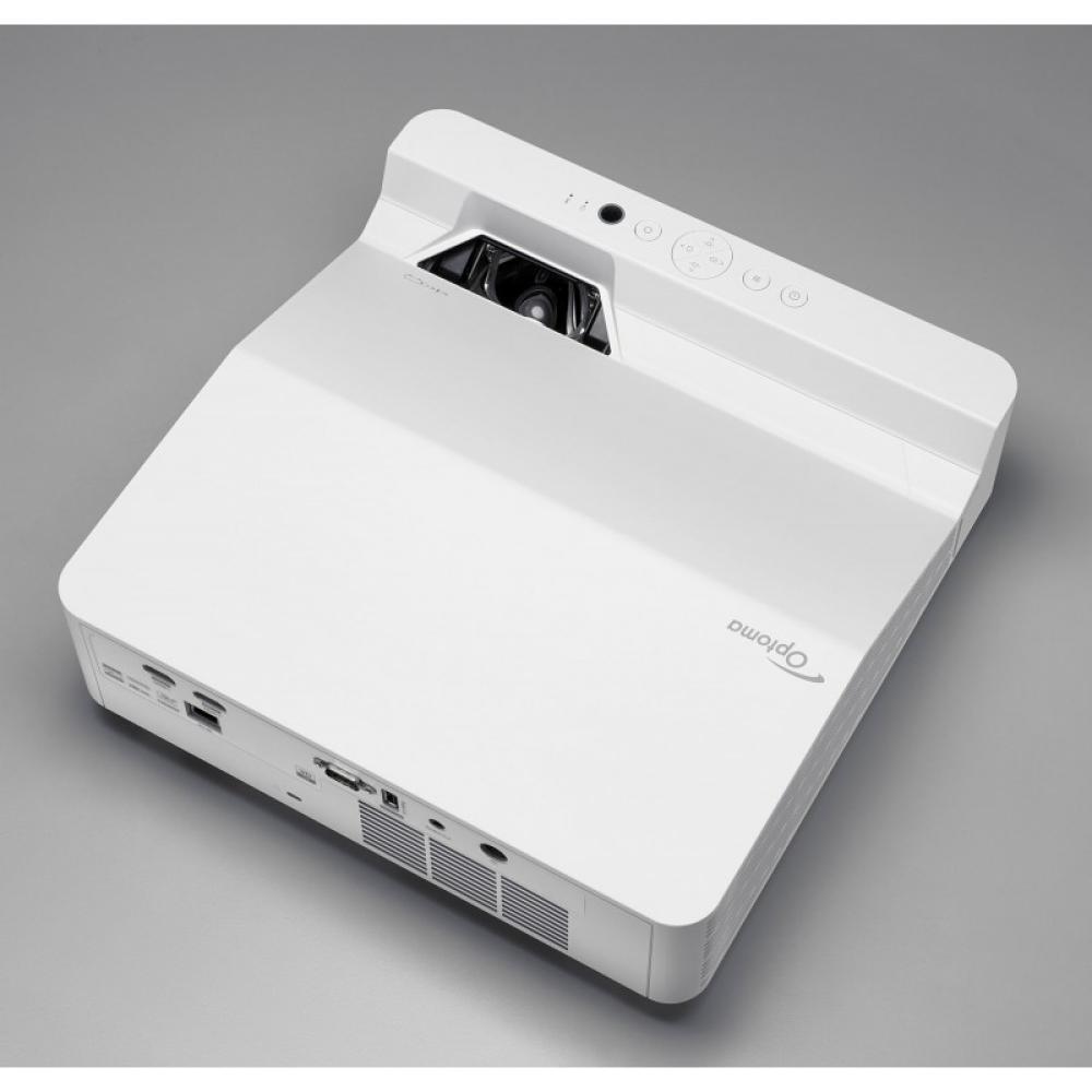 Optoma - ZW410UST videoproyector Proyector de alcance ultracorto 4000 lúmenes ANSI DLP WXGA (1280x800) 3D Blanco