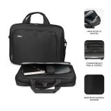 SUBBLIM - Maletín Ordenador Oxford Laptop Bag 13,3"-14" Black