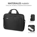 SUBBLIM - Maletín Ordenador Oxford Laptop Bag 13,3"-14" Black