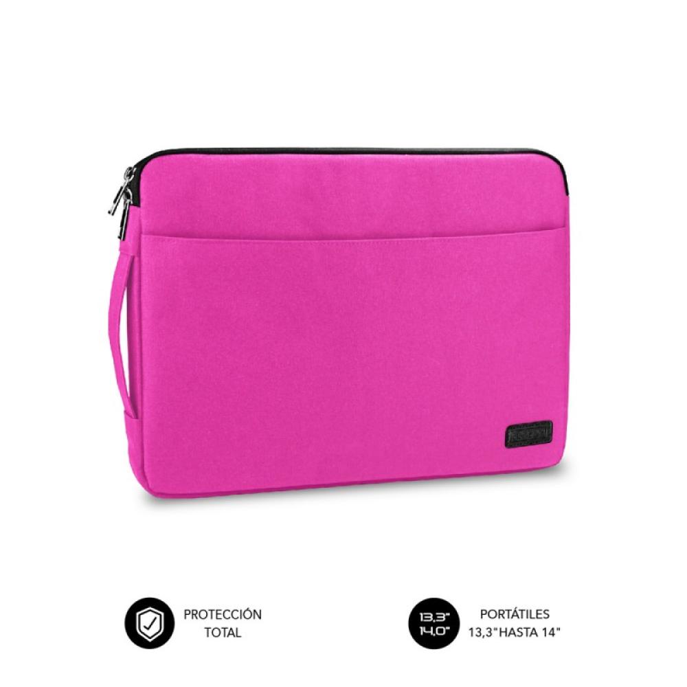 SUBBLIM - Funda Ordenador Urban Laptop Sleeve 13,3-14" Pink