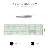 SUBBLIM - Teclado Bluetooth/2.4G Master iluminado Ext P/B