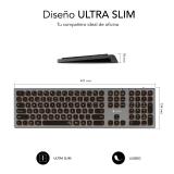 SUBBLIM - Teclado Bluetooth/2.4G Master iluminado Ext G/N