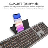 SUBBLIM - Teclado Bluetooth/2.4G Master iluminado Ext G/N