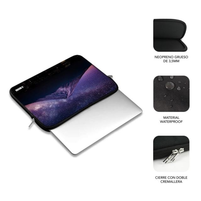 SUBBLIM - Funda Ordenador Neopreno Trendy Sleeve Neo Mountain 15,6"