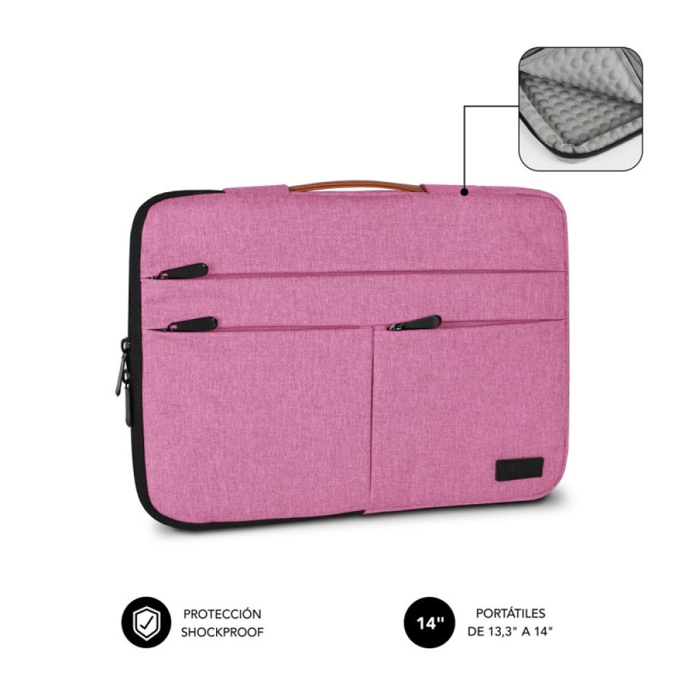 SUBBLIM - Funda Air Padding 360 Sleeve 13,3-14" Pink