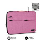 SUBBLIM - Funda Air Padding 360 Sleeve 15,6" Pink