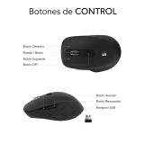 SUBBLIM - Ratón CURVE ERGO DUAL MOUSE BATTERY BLACK - SUBMO-EDCUR01
