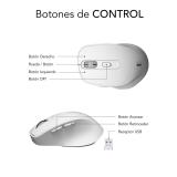 SUBBLIM - Ratón CURVE ERGO DUAL MOUSE BATTERY BLACK - SUBMO-EDCON02