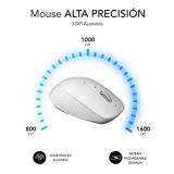 SUBBLIM - Ratón CURVE ERGO DUAL MOUSE BATTERY WHITE