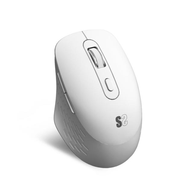 SUBBLIM - Ratón CURVE ERGO DUAL MOUSE BATTERY WHITE