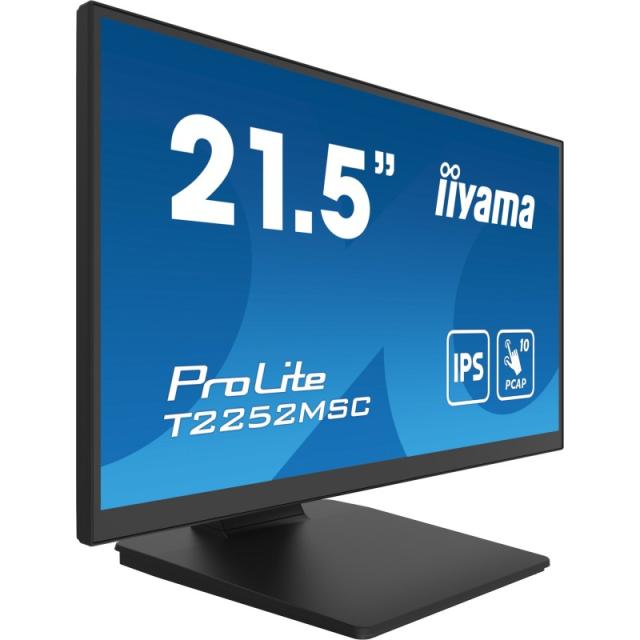 iiyama - ProLite T2252MSC-B2 pantalla para PC 54,6 cm (21.5") 1920 x 1080 Pixeles Full HD LCD Pantalla táctil Negro