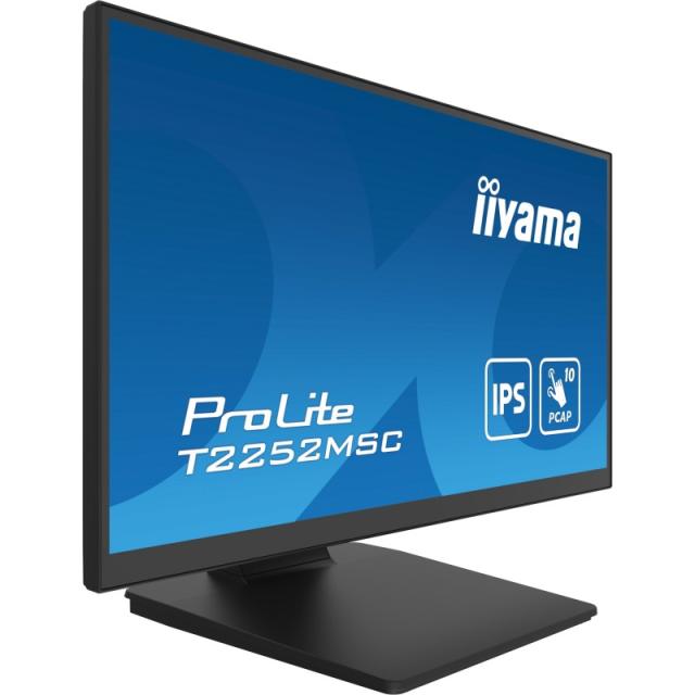 iiyama - ProLite T2252MSC-B2 pantalla para PC 54,6 cm (21.5") 1920 x 1080 Pixeles Full HD LCD Pantalla táctil Negro