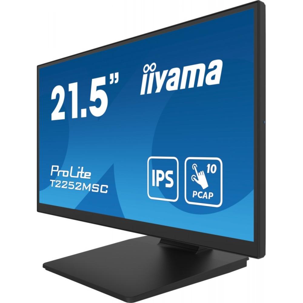 iiyama - ProLite T2252MSC-B2 pantalla para PC 54,6 cm (21.5") 1920 x 1080 Pixeles Full HD LCD Pantalla táctil Negro