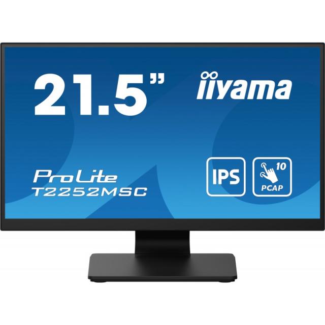 iiyama - ProLite T2252MSC-B2 pantalla para PC 54,6 cm (21.5") 1920 x 1080 Pixeles Full HD LCD Pantalla táctil Negro