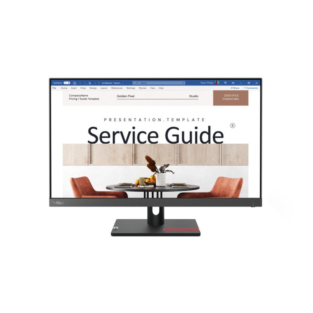 Lenovo - ThinkVision S24i-30 pantalla para PC 60,5 cm (23.8") 1920 x 1080 Pixeles Full HD LED Negro