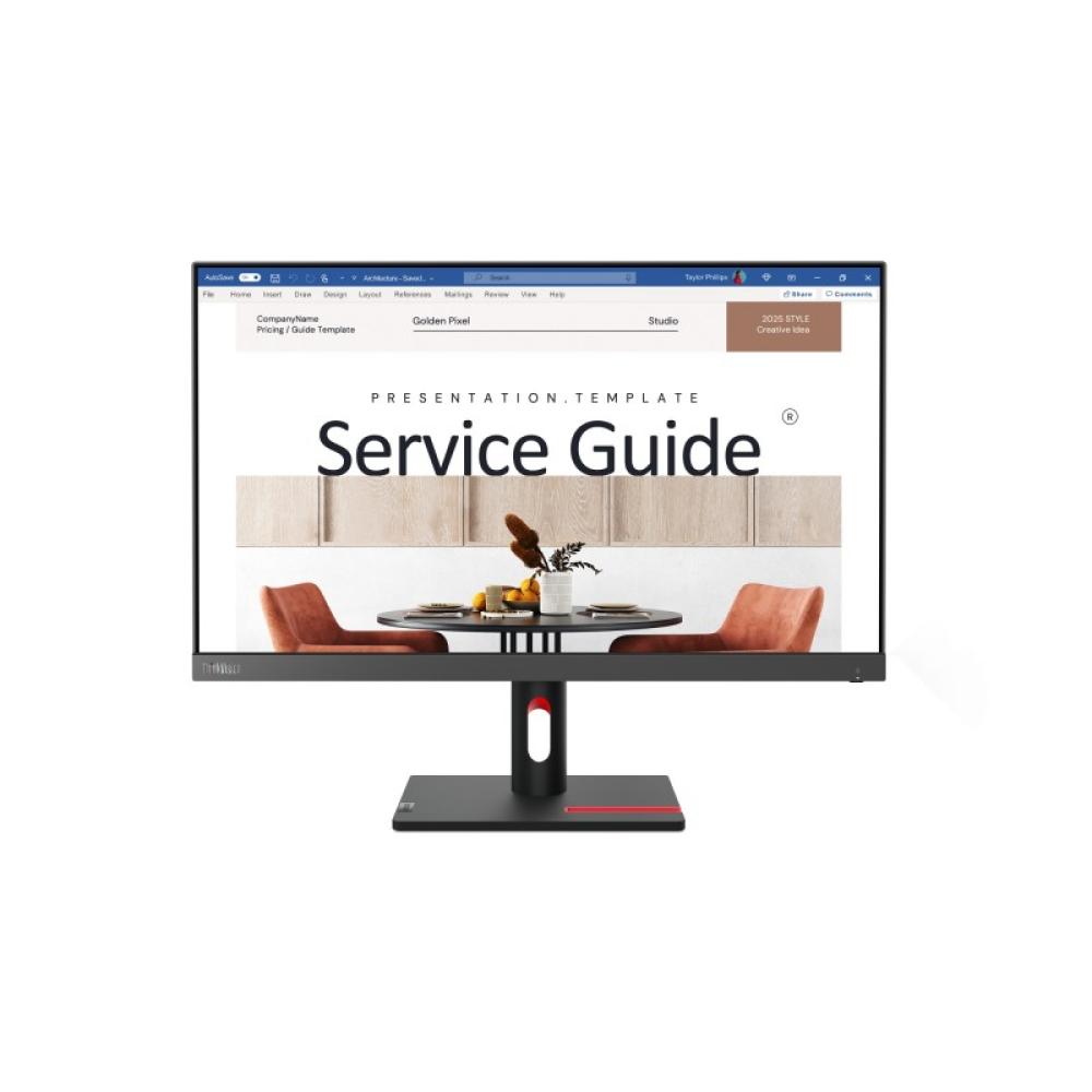 Lenovo - ThinkVision S24i-30 pantalla para PC 60,5 cm (23.8") 1920 x 1080 Pixeles Full HD LED Negro