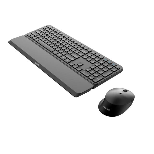 Philips - 6000 series SPT6607B/16 teclado Ratón incluido Universal RF Wireless + Bluetooth Negro