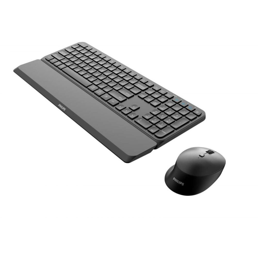 Philips - 6000 series SPT6607B/16 teclado Ratón incluido Universal RF Wireless + Bluetooth Negro