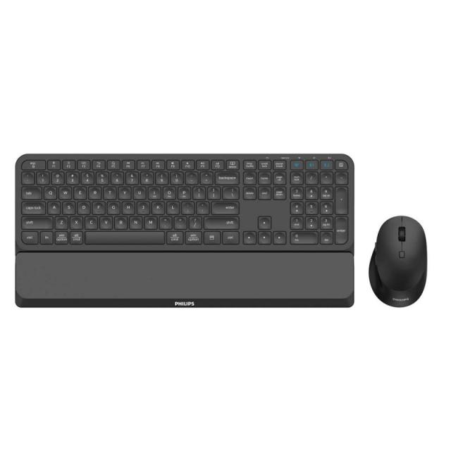 Philips - 6000 series SPT6607B/16 teclado Ratón incluido Universal RF Wireless + Bluetooth Negro