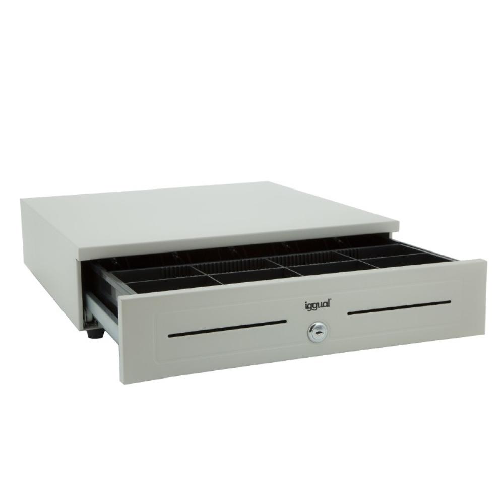iggual - Cajón portamonedas IRON-10W 38cm 4+6 blanco