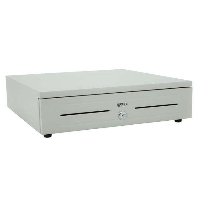iggual - Cajón portamonedas IRON-10W 38cm 4+6 blanco
