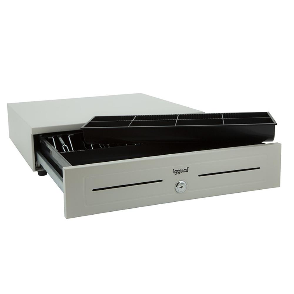 iggual - Cajón portamonedas IRON-10W 38cm 4+6 blanco