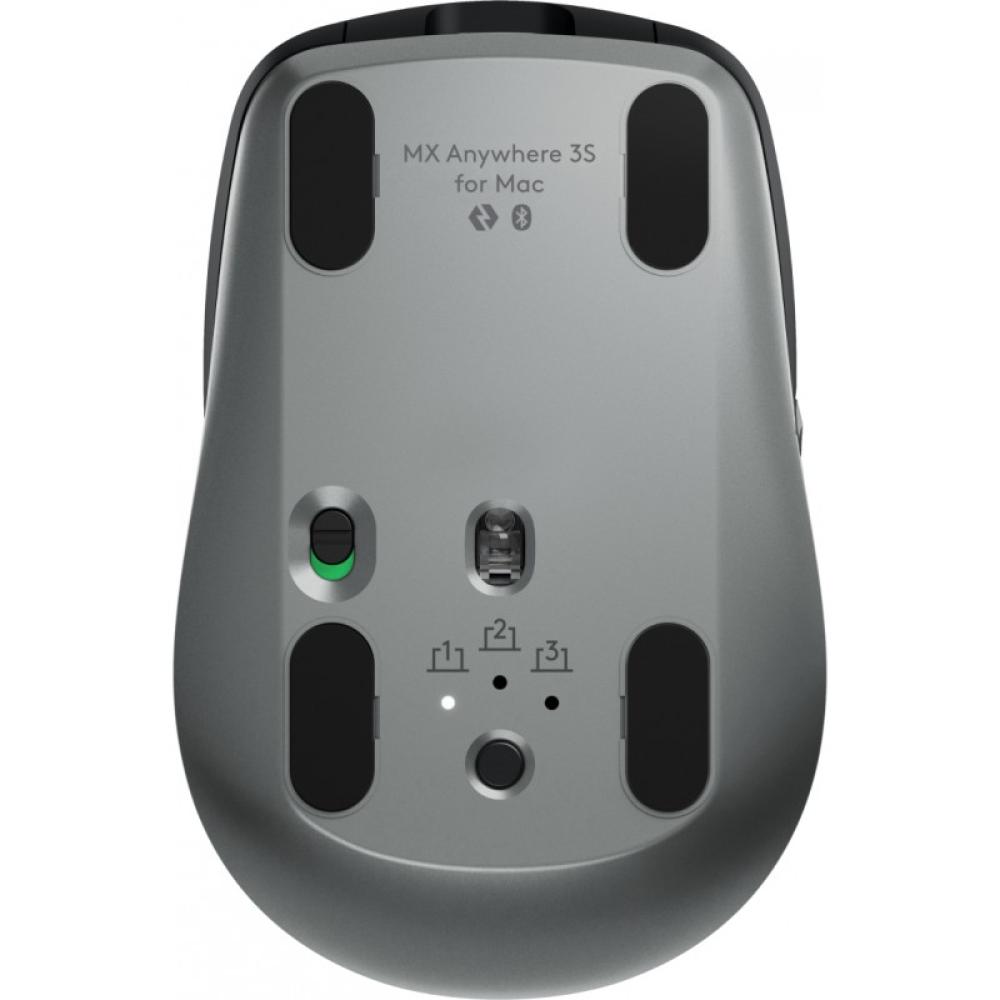 Logitech - MX Anywhere 3S for Mac ratón Oficina mano derecha RF Wireless + Bluetooth Laser 8000 DPI