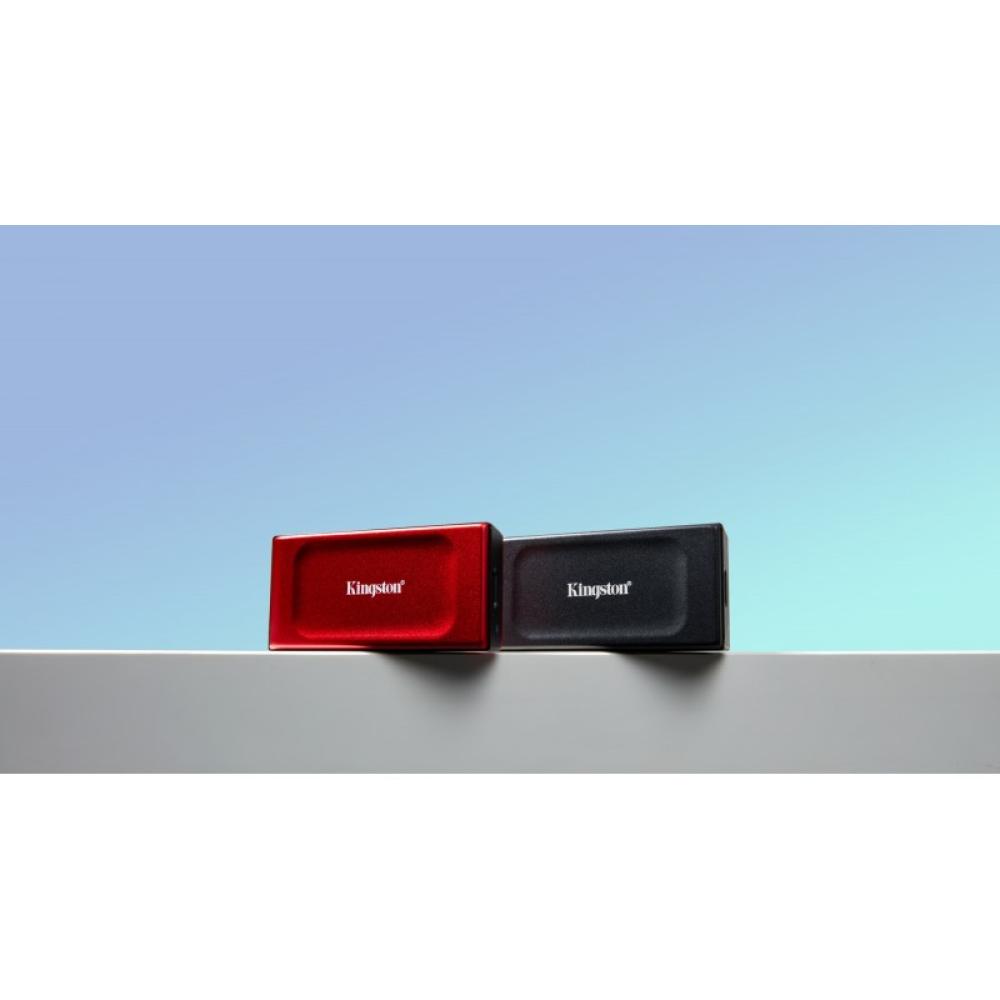 Kingston Technology - 1TB SSD externo XS1000 USB 3.2 Gen 2, Rojo